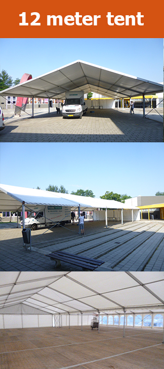 Foto aluminium tenthal 12 meter