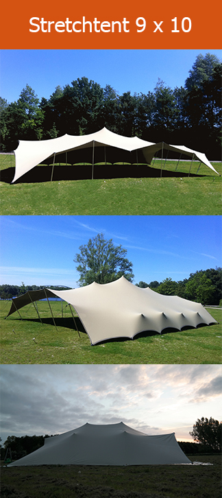 Foto stretchtent 9 bij 10 meter
