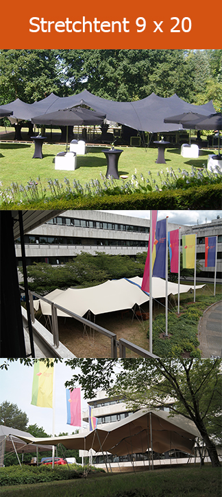 Foto stretchtent 9 bij 20 meter